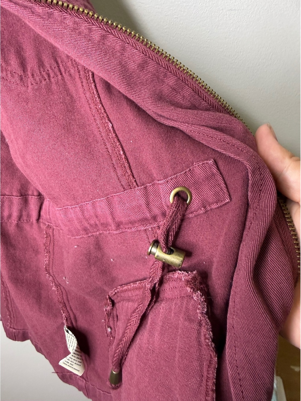 Ashley By 26 International Utility Collection Maroon Hooded Jacket Jacket L - Picture 3 of 5